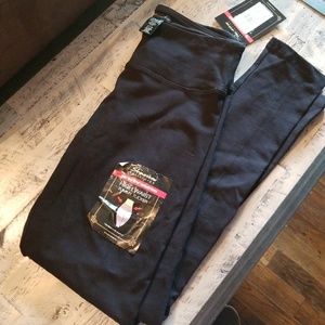 High waisted tummy tucker black leggings sz medium